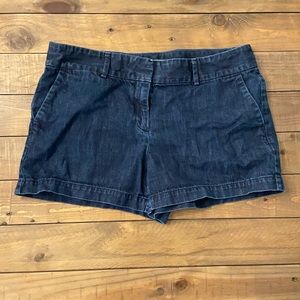 LOFT Riviera Shorts Size 8 Dark Blue Jean Denim